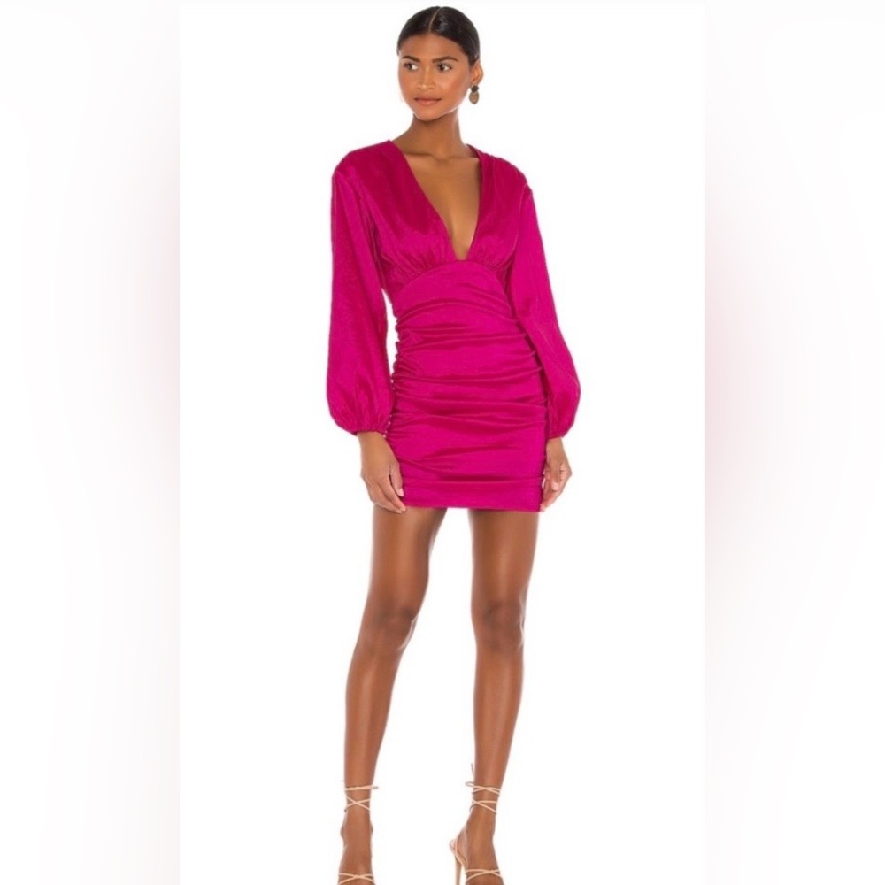 Lovers and Friends Lorenza Mini Dress - Magenta Pink - Small